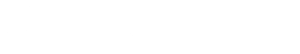Frommann Firmenlogo in Weiß